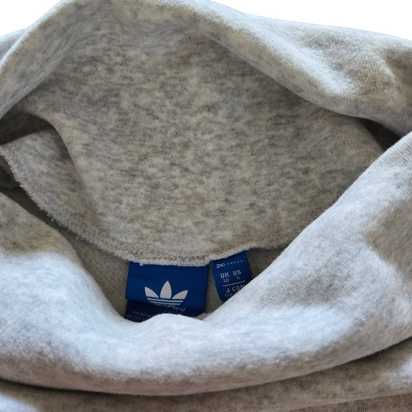 Adidas Womens Light Gray Crewneck Sweater - Picture 9 of 9